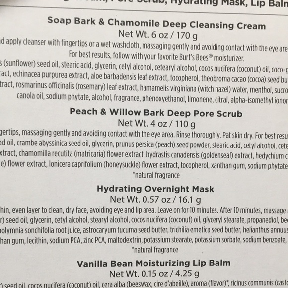 Burt's Bees Face Essentials Gift Set - 4pk - Picture 10 of 14